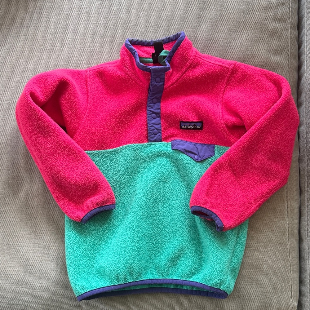 Girls Patagonia Synchilla fleece, size 5